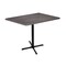 Holland Bar Stool Co 42" Tall OD211 Black Table Base 30" x 30" Foot 30" x 48" Charcoal Top by the HollBar Stool Co. OD211-3042BWOD3048Char - alternate 1